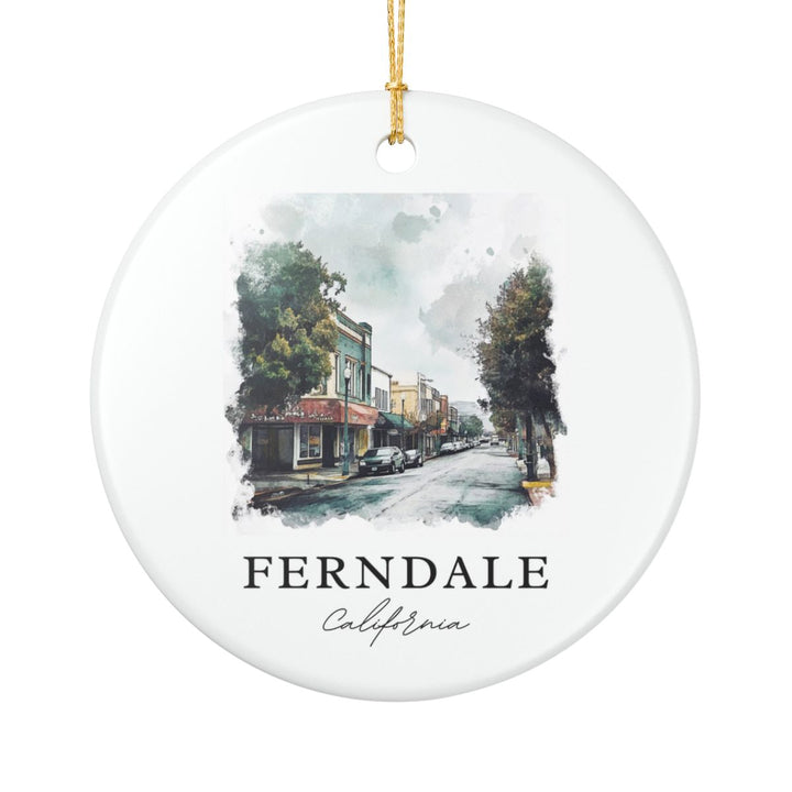 Ferndale California Ornament: Unique Ferndale California Souvenir, Ferndale California Xmas Decor, and Authentic Ferndale California Gift