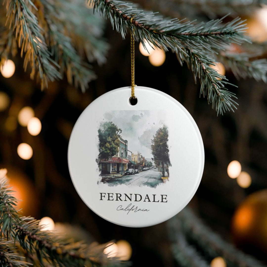 Ferndale California Ornament: Unique Ferndale California Souvenir, Ferndale California Xmas Decor, and Authentic Ferndale California Gift