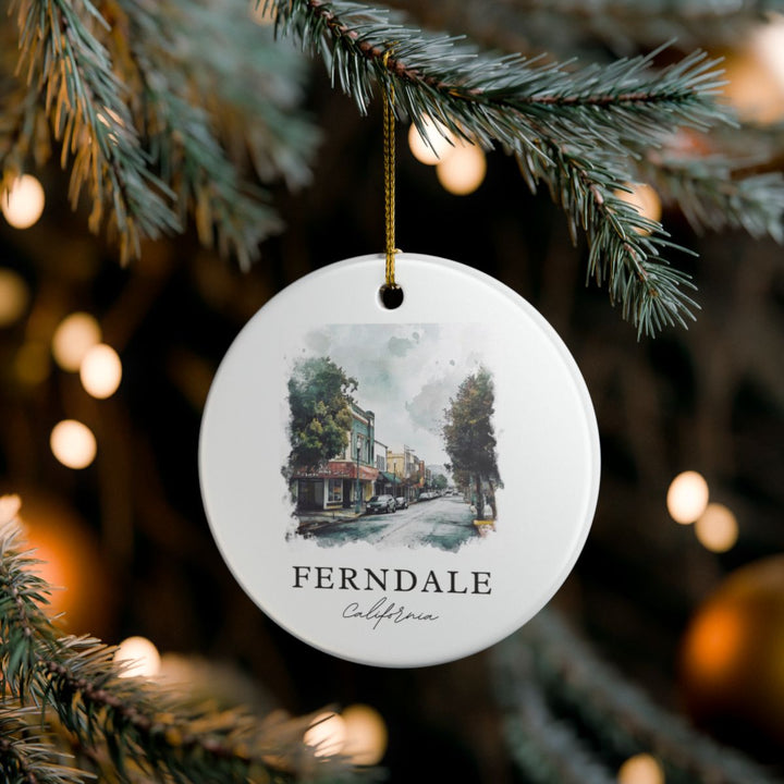 Ferndale California Ornament: Unique Ferndale California Souvenir, Ferndale California Xmas Decor, and Authentic Ferndale California Gift