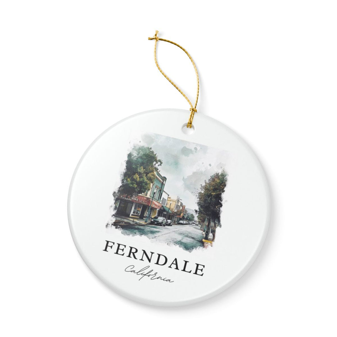 Ferndale California Ornament: Unique Ferndale California Souvenir, Ferndale California Xmas Decor, and Authentic Ferndale California Gift