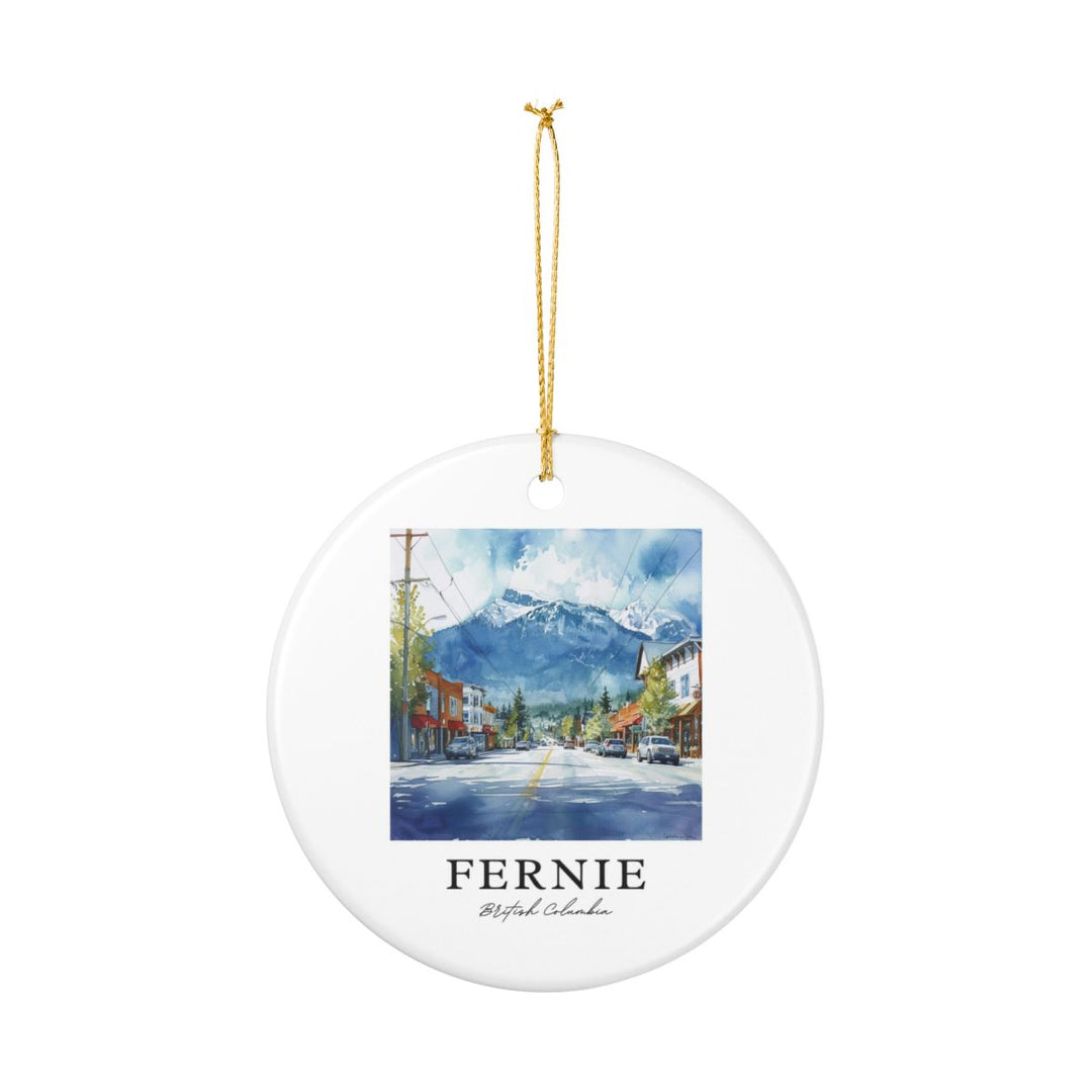 Fernie Canada Ornament: Unique Fernie Souvenir, Fernie Canada Xmas Decor, and Authentic Fernie Gift