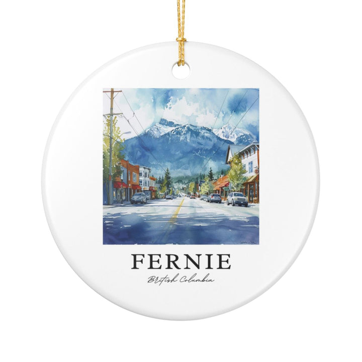 Fernie Canada Ornament: Unique Fernie Souvenir, Fernie Canada Xmas Decor, and Authentic Fernie Gift