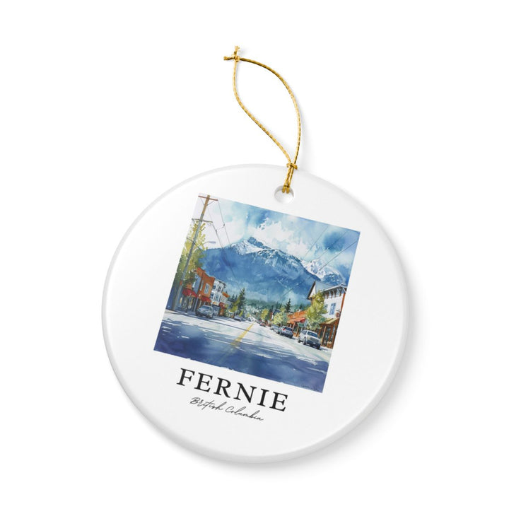 Fernie Canada Ornament: Unique Fernie Souvenir, Fernie Canada Xmas Decor, and Authentic Fernie Gift