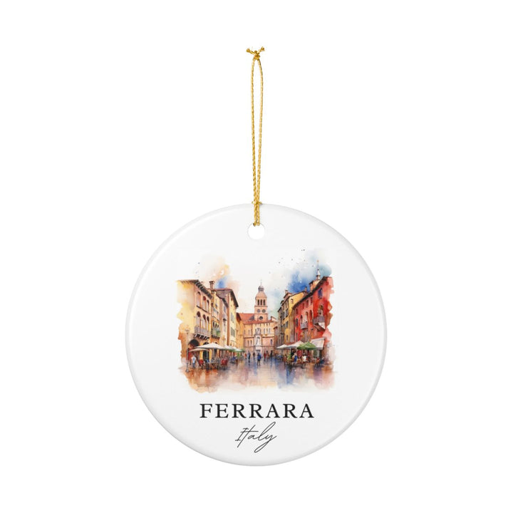 Ferrara Italy Ornament: Unique Ferrara Souvenir, Ferrara Italy Xmas Decor, and Authentic Ferrara Gift