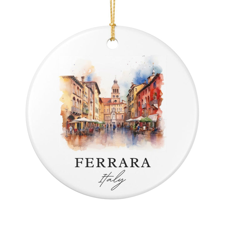 Ferrara Italy Ornament: Unique Ferrara Souvenir, Ferrara Italy Xmas Decor, and Authentic Ferrara Gift