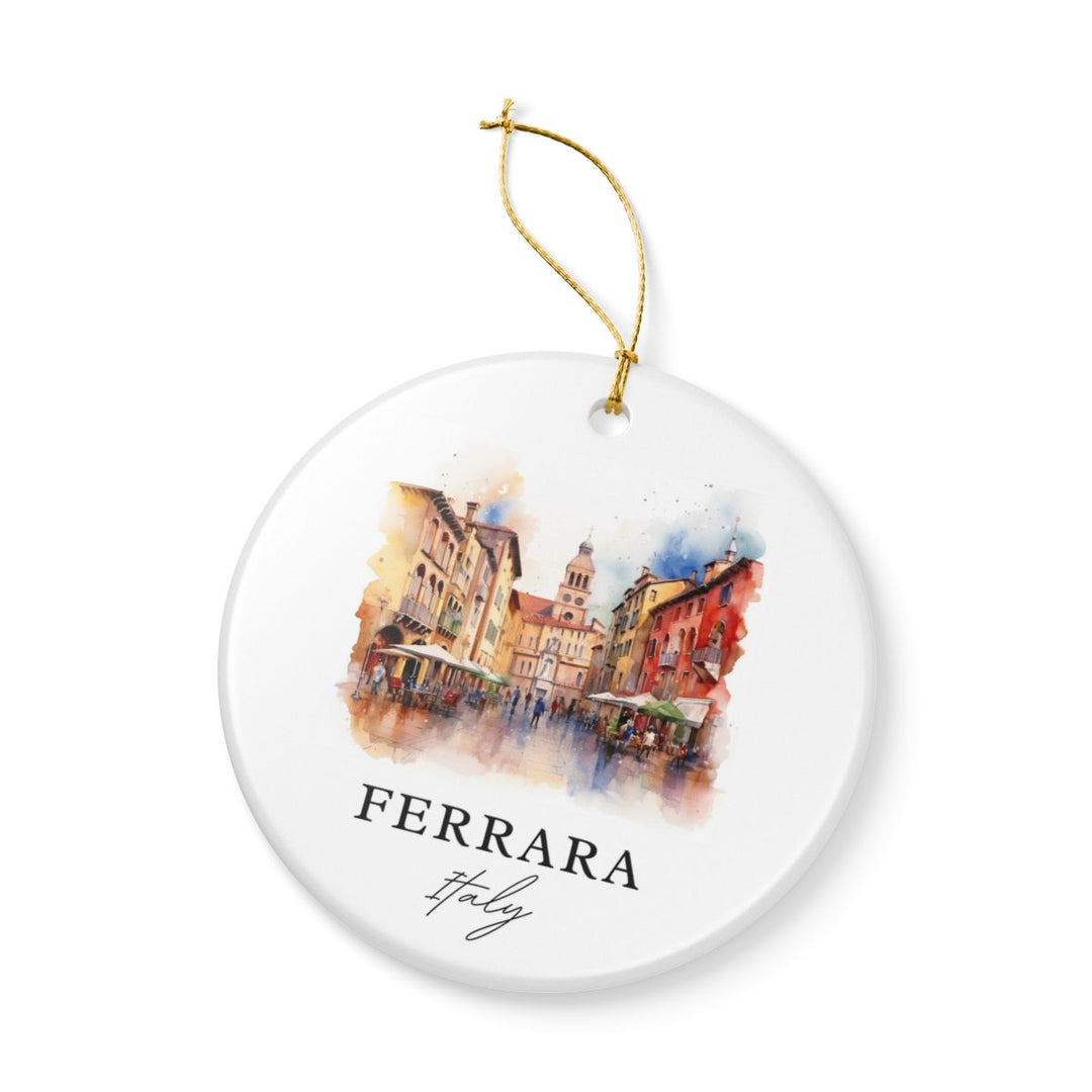 Ferrara Italy Ornament: Unique Ferrara Souvenir, Ferrara Italy Xmas Decor, and Authentic Ferrara Gift