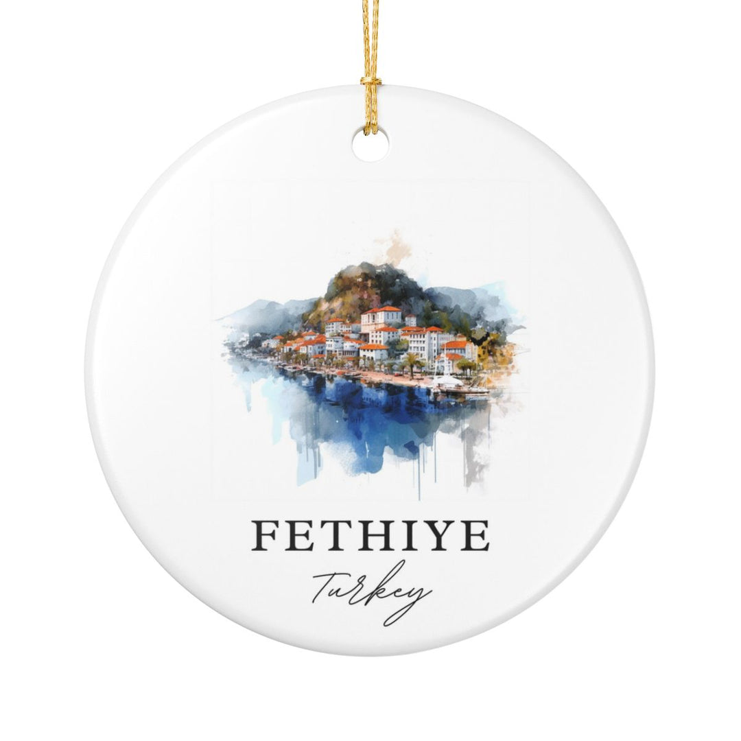 Fethiye Turkey Ornament: Unique Fethiye Souvenir, Fethiye Turkey Xmas Decor, and Authentic Fethiye Gift