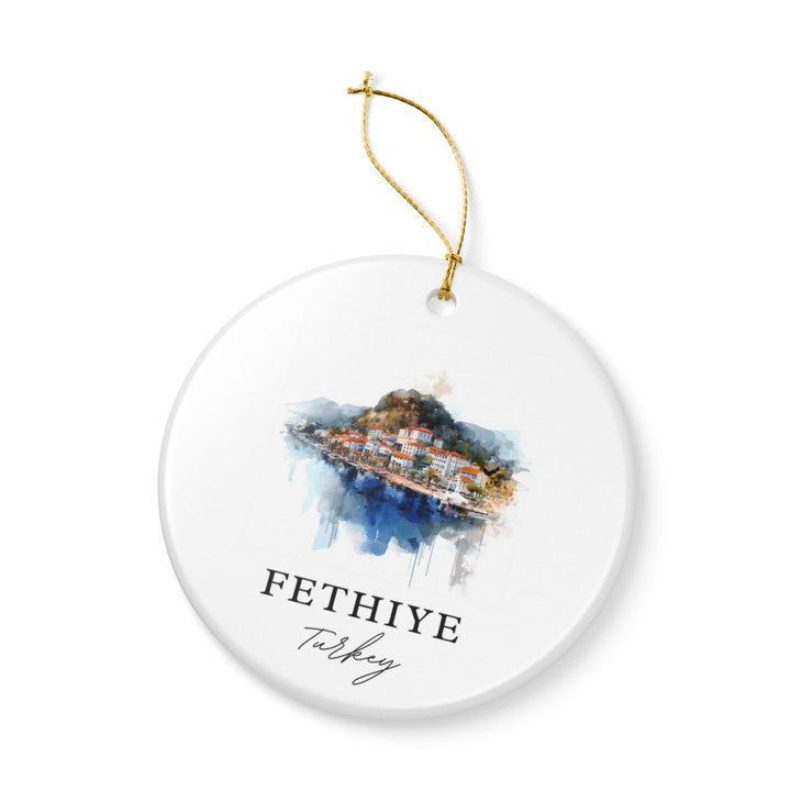 Fethiye Turkey Ornament: Unique Fethiye Souvenir, Fethiye Turkey Xmas Decor, and Authentic Fethiye Gift