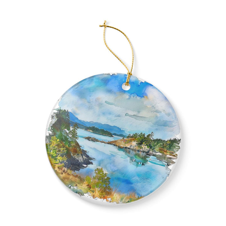Fidalgo Island Washington Ornament: Unique Fidalgo Island Souvenir, Fidalgo Island Washington Xmas Decor, and Authentic Fidalgo Island Gift