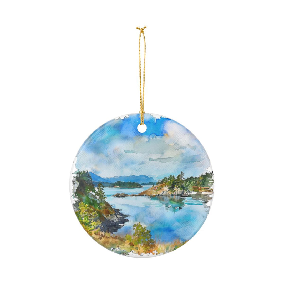 Fidalgo Island Washington Ornament: Unique Fidalgo Island Souvenir, Fidalgo Island Washington Xmas Decor, and Authentic Fidalgo Island Gift