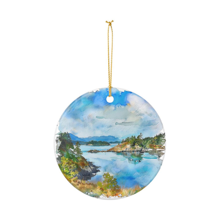 Fidalgo Island Washington Ornament: Unique Fidalgo Island Souvenir, Fidalgo Island Washington Xmas Decor, and Authentic Fidalgo Island Gift
