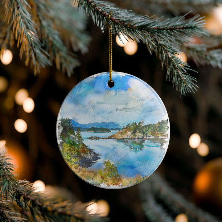 Fidalgo Island Washington Ornament: Unique Fidalgo Island Souvenir, Fidalgo Island Washington Xmas Decor, and Authentic Fidalgo Island Gift