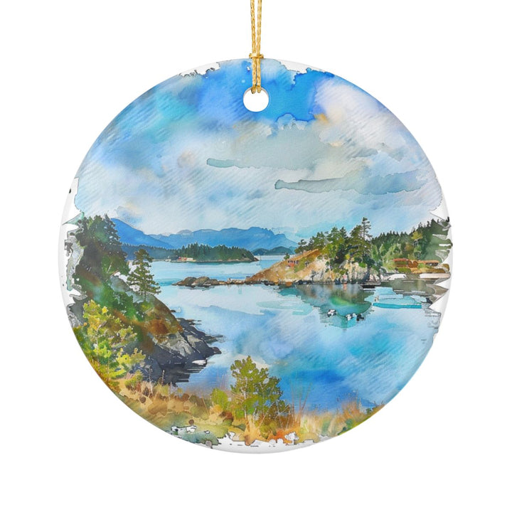 Fidalgo Island Washington Ornament: Unique Fidalgo Island Souvenir, Fidalgo Island Washington Xmas Decor, and Authentic Fidalgo Island Gift