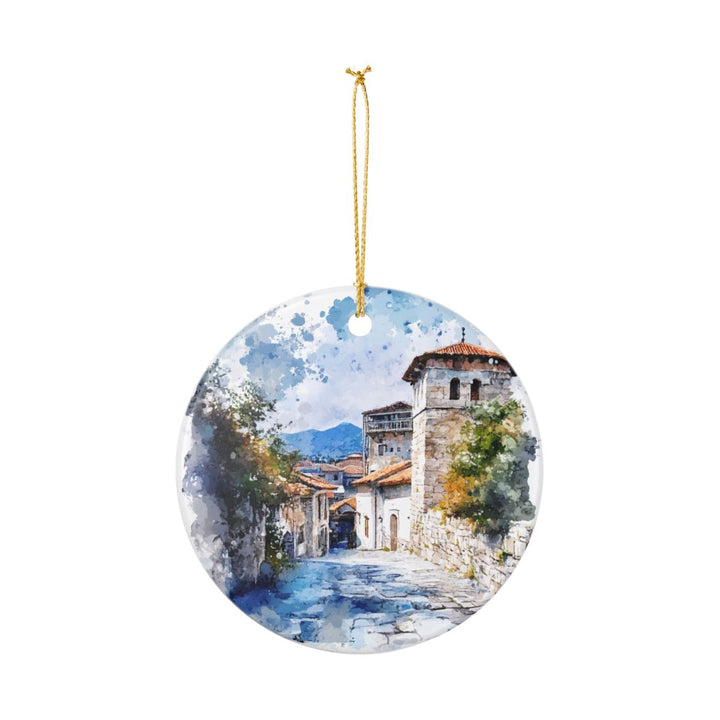 Fier Albania Ornament: Unique Fier Albania Souvenir, Fier Albania Xmas Decor, and Authentic Fier Albania Gift