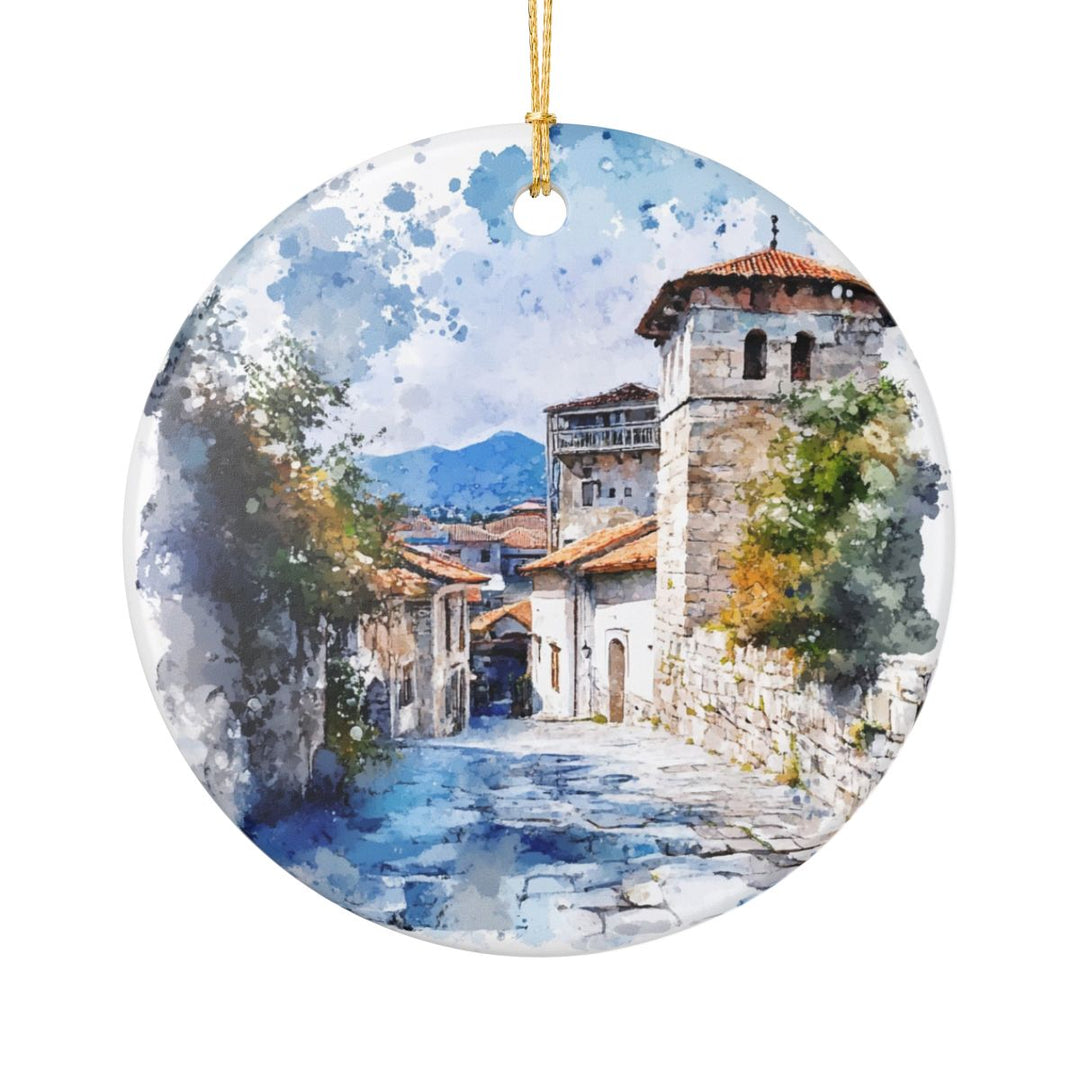 Fier Albania Ornament: Unique Fier Albania Souvenir, Fier Albania Xmas Decor, and Authentic Fier Albania Gift