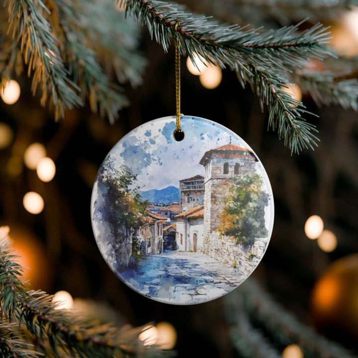Fier Albania Ornament: Unique Fier Albania Souvenir, Fier Albania Xmas Decor, and Authentic Fier Albania Gift