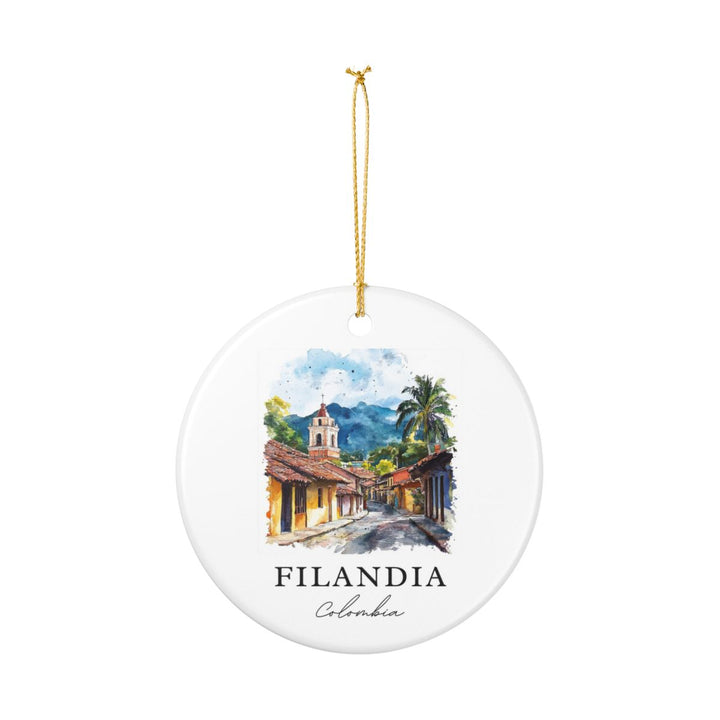 Filandia Colombia Ornament: Unique Filandia Souvenir, Filandia Colombia Xmas Decor, and Authentic Filandia Gift