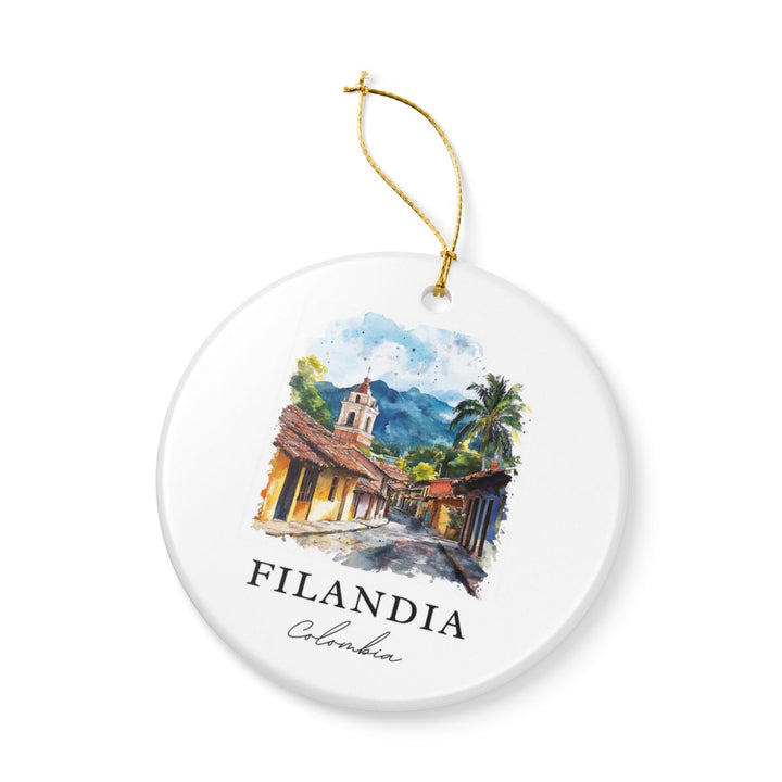 Filandia Colombia Ornament: Unique Filandia Souvenir, Filandia Colombia Xmas Decor, and Authentic Filandia Gift