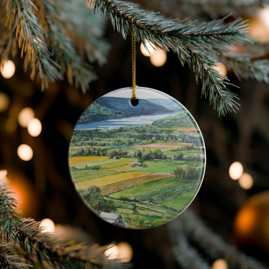 Finger Lakes NY Ornament: Unique Finger Lakes Souvenir, Finger Lakes New York Xmas Decor, and Authentic Finger Lakes Gift