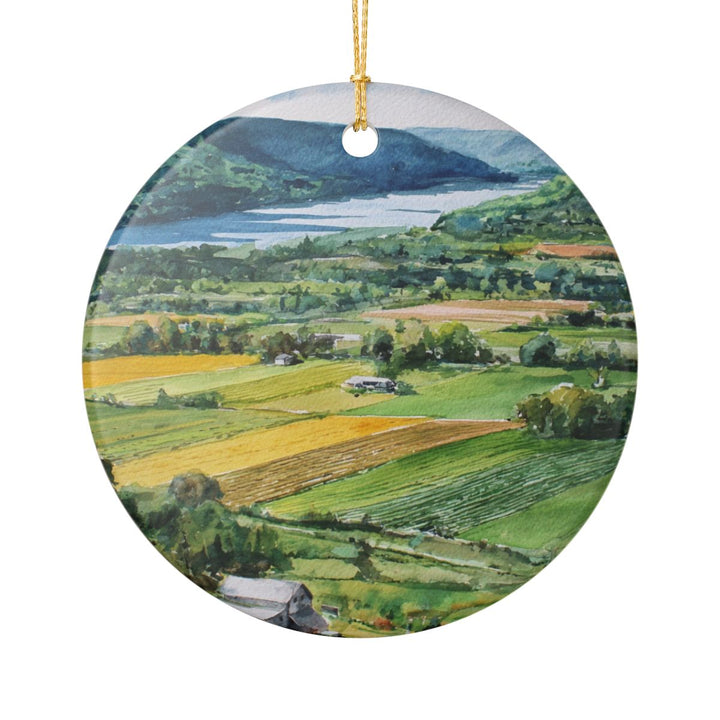 Finger Lakes NY Ornament: Unique Finger Lakes Souvenir, Finger Lakes New York Xmas Decor, and Authentic Finger Lakes Gift