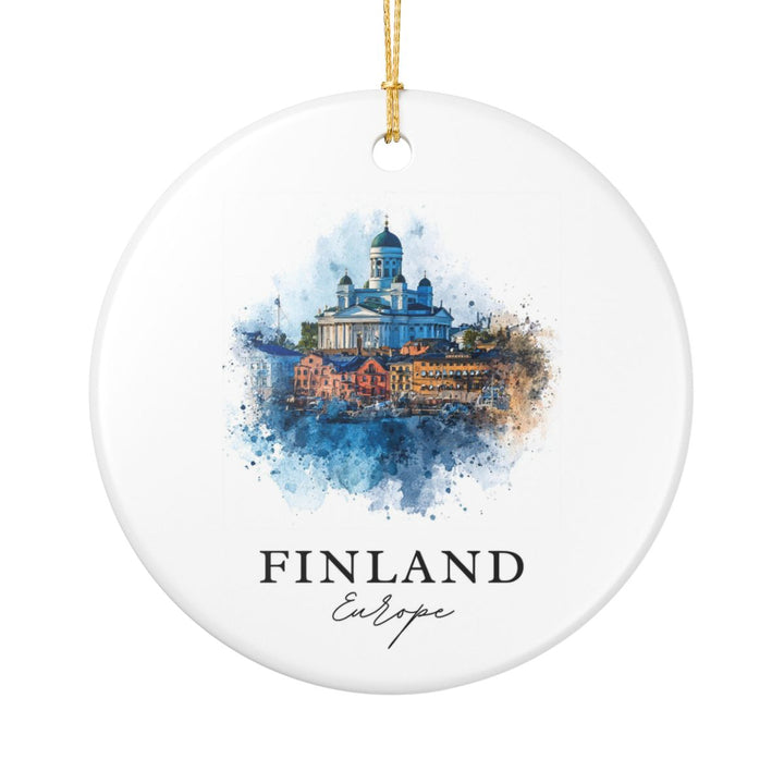 Finland Ornament: Unique Finland Souvenir, Finland Xmas Decor, and Authentic Finland Gift