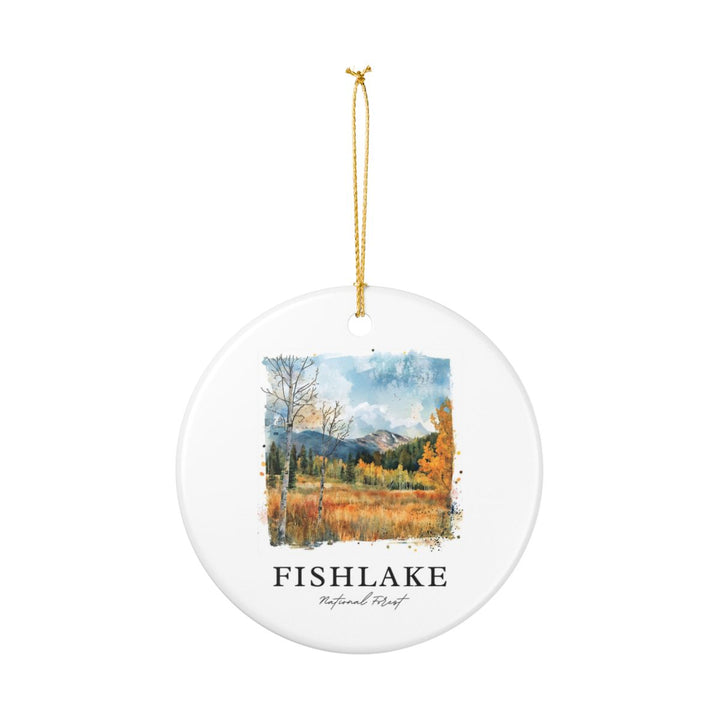 Fishlake National Forest USA Ornament: Unique Fishlake National Forest Souvenir, Fishlake National Forest USA Xmas Decor, and Authentic Fishlake National Forest Gift