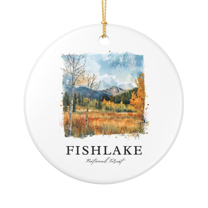 Fishlake National Forest USA Ornament: Unique Fishlake National Forest Souvenir, Fishlake National Forest USA Xmas Decor, and Authentic Fishlake National Forest Gift