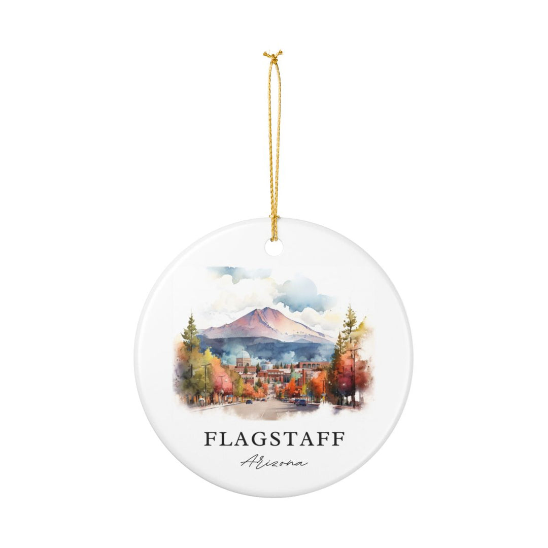 Flagstaff Arizona Ornament: Unique Flagstaff Souvenir, Flagstaff Arizona Xmas Decor, and Authentic Flagstaff Gift