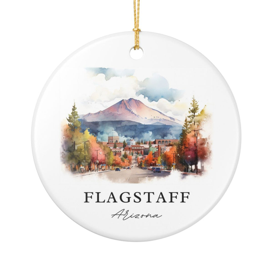 Flagstaff Arizona Ornament: Unique Flagstaff Souvenir, Flagstaff Arizona Xmas Decor, and Authentic Flagstaff Gift