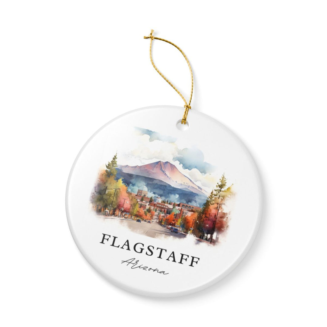 Flagstaff Arizona Ornament: Unique Flagstaff Souvenir, Flagstaff Arizona Xmas Decor, and Authentic Flagstaff Gift