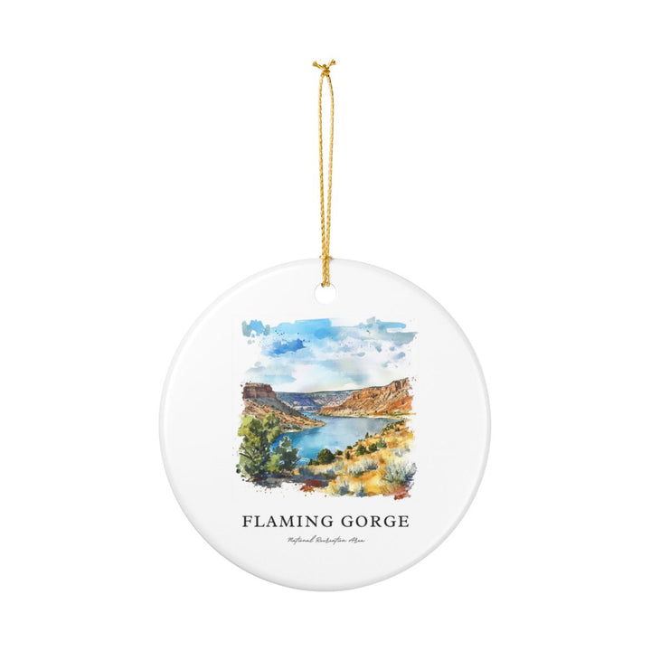 Flaming Gorge USA Ornament: Unique Flaming Gorge Souvenir, Flaming Gorge USA Xmas Decor, and Authentic Flaming Gorge Gift