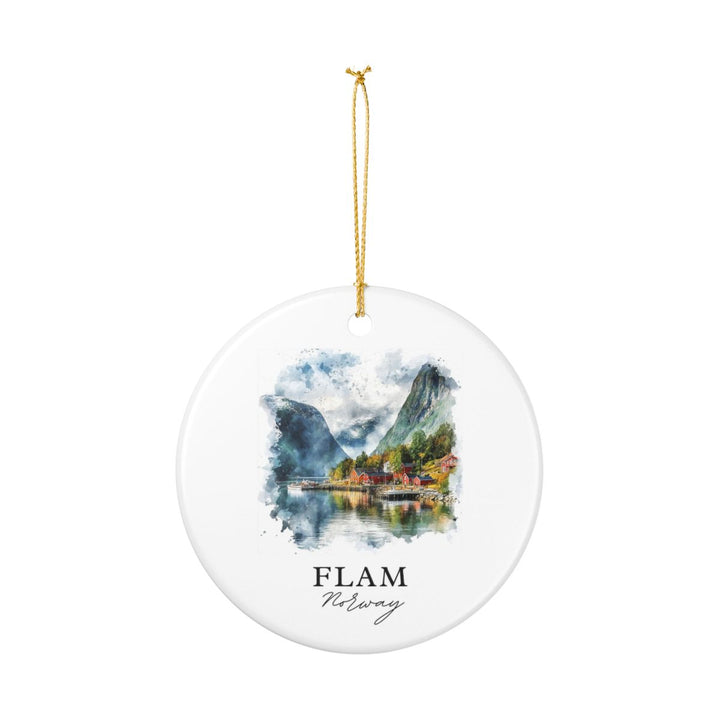 Flamsdalen Valley Norway Ornament: Unique Flamsdalen Valley Souvenir, Flamsdalen Valley Norway Xmas Decor, and Authentic Flamsdalen Valley Gift