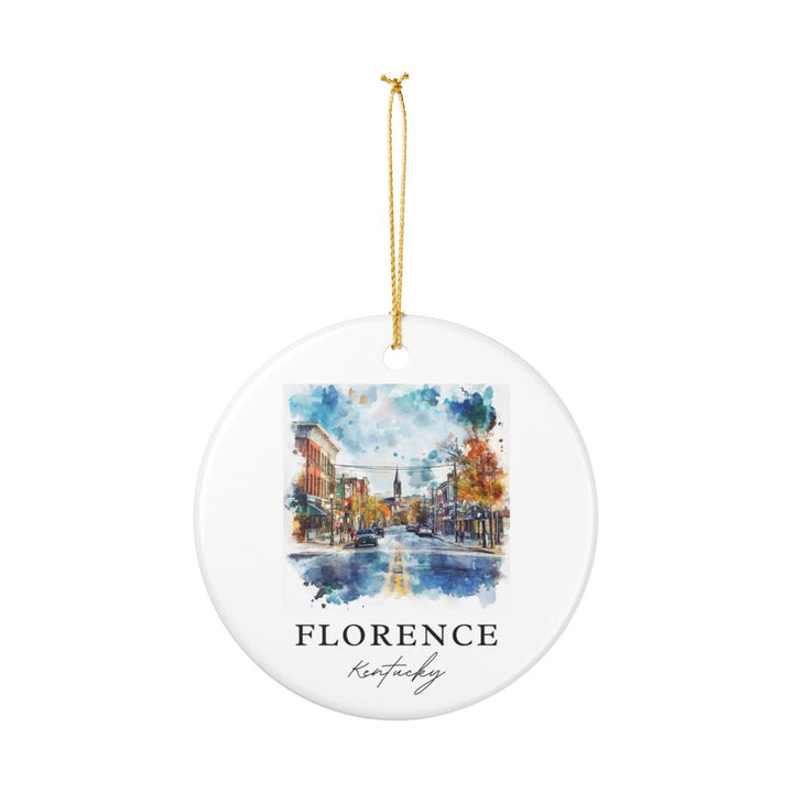 Florence Kentucky Ornament: Unique Florence Souvenir, Florence Kentucky Xmas Decor, and Authentic Florence Gift