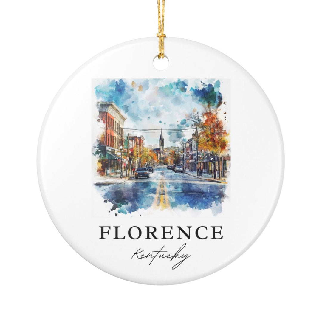 Florence Kentucky Ornament: Unique Florence Souvenir, Florence Kentucky Xmas Decor, and Authentic Florence Gift