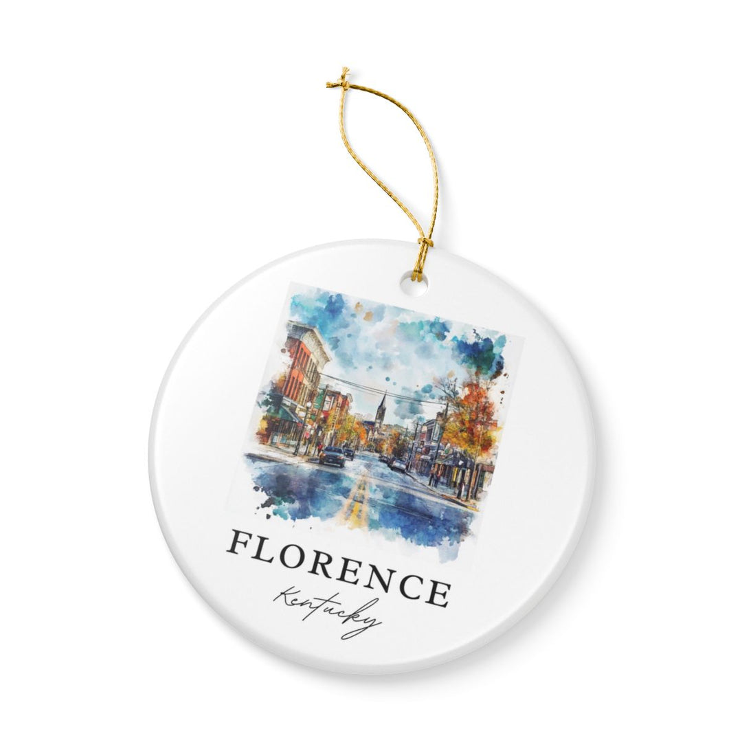 Florence Kentucky Ornament: Unique Florence Souvenir, Florence Kentucky Xmas Decor, and Authentic Florence Gift