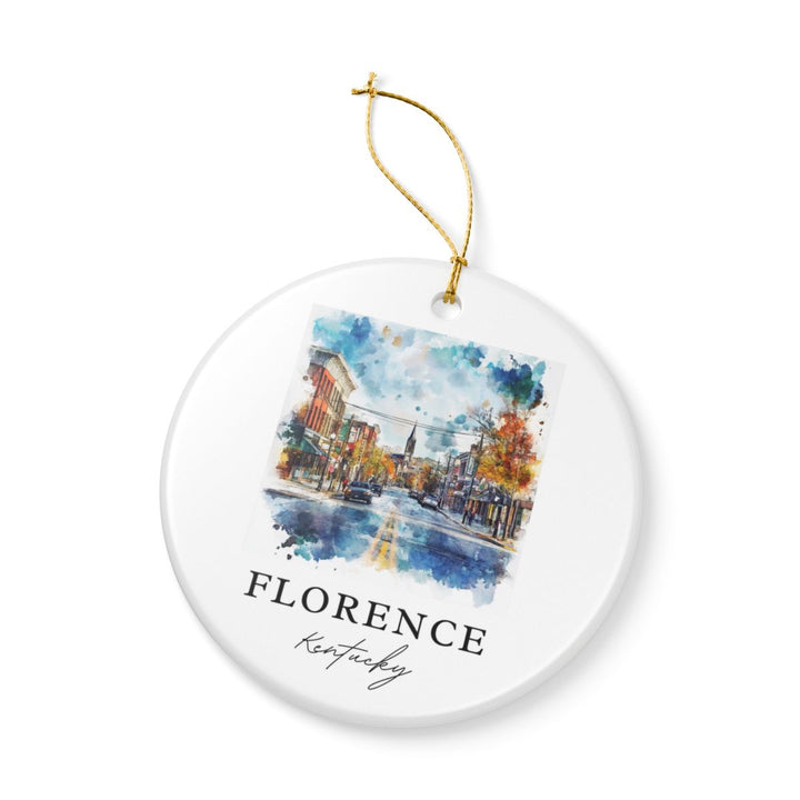 Florence Kentucky Ornament: Unique Florence Souvenir, Florence Kentucky Xmas Decor, and Authentic Florence Gift
