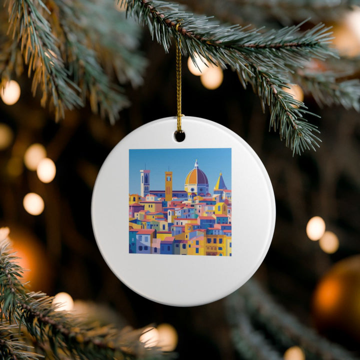 Florence Italy Ornament: Unique Florence Souvenir, Florence Italy Xmas Decor, and Authentic Florence Gift
