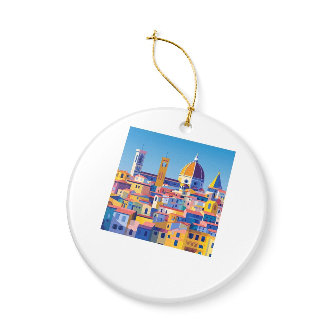 Florence Italy Ornament: Unique Florence Souvenir, Florence Italy Xmas Decor, and Authentic Florence Gift