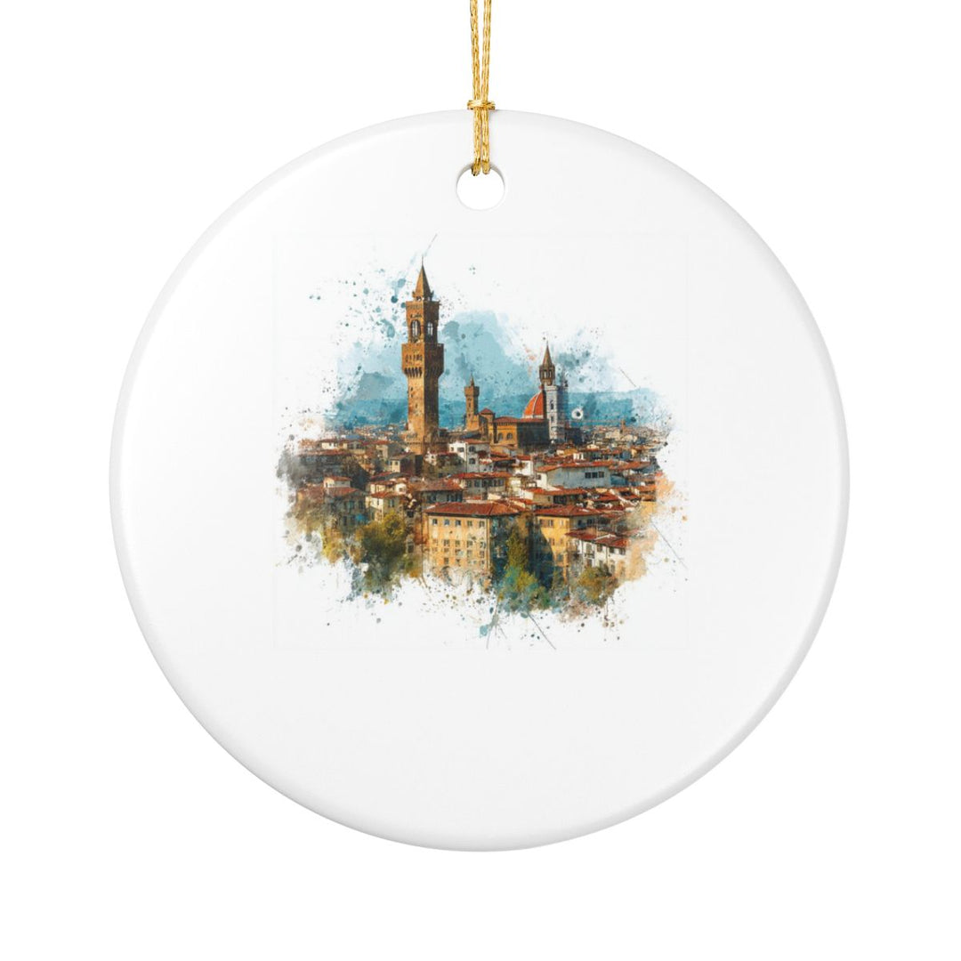 Florence Italy Ornament: Unique Florence Souvenir, Florence Italy Xmas Decor, and Authentic Florence Gift
