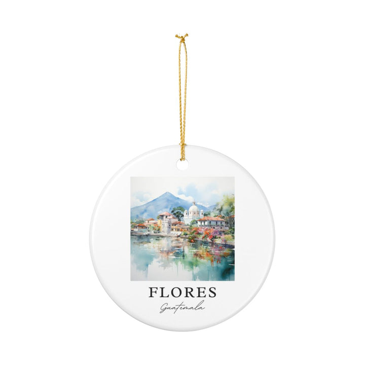 Flores Guatemala Ornament: Unique Flores Guatemala Souvenir, Flores Guatemala Xmas Decor, and Authentic Flores Guatemala Gift