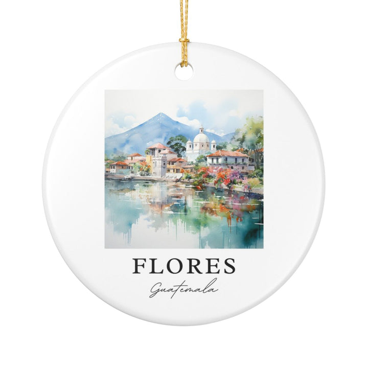 Flores Guatemala Ornament: Unique Flores Guatemala Souvenir, Flores Guatemala Xmas Decor, and Authentic Flores Guatemala Gift