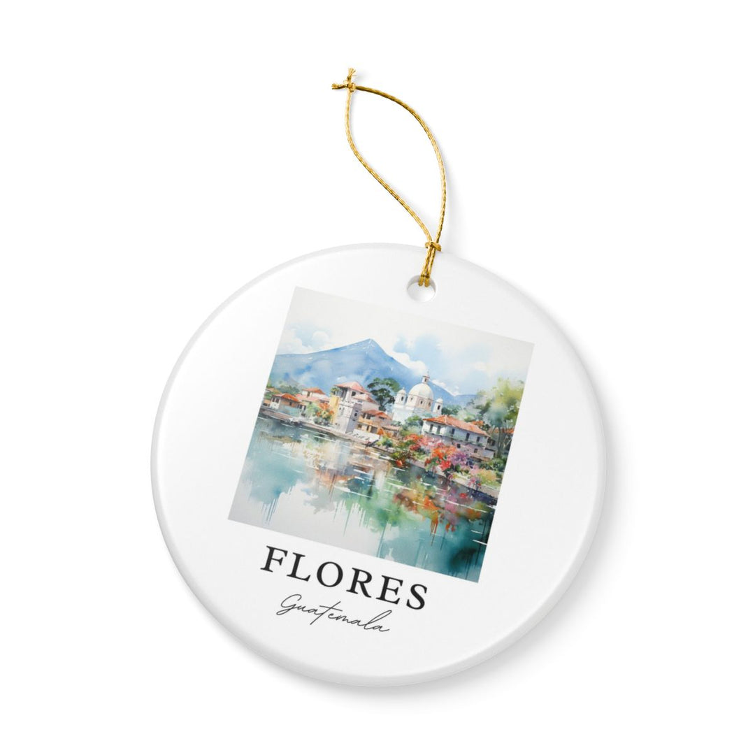 Flores Guatemala Ornament: Unique Flores Guatemala Souvenir, Flores Guatemala Xmas Decor, and Authentic Flores Guatemala Gift