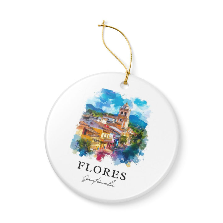 Flores Guatemala Ornament: Unique Flores Guatemala Souvenir, Flores Guatemala Xmas Decor, and Authentic Flores Guatemala Gift
