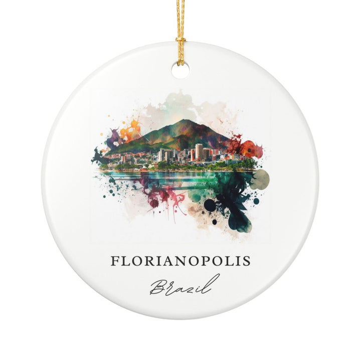 Florianopolis Ornament: Unique Florianopolis Souvenir, Florianopolis Xmas Decor, and Authentic Florianopolis Gift