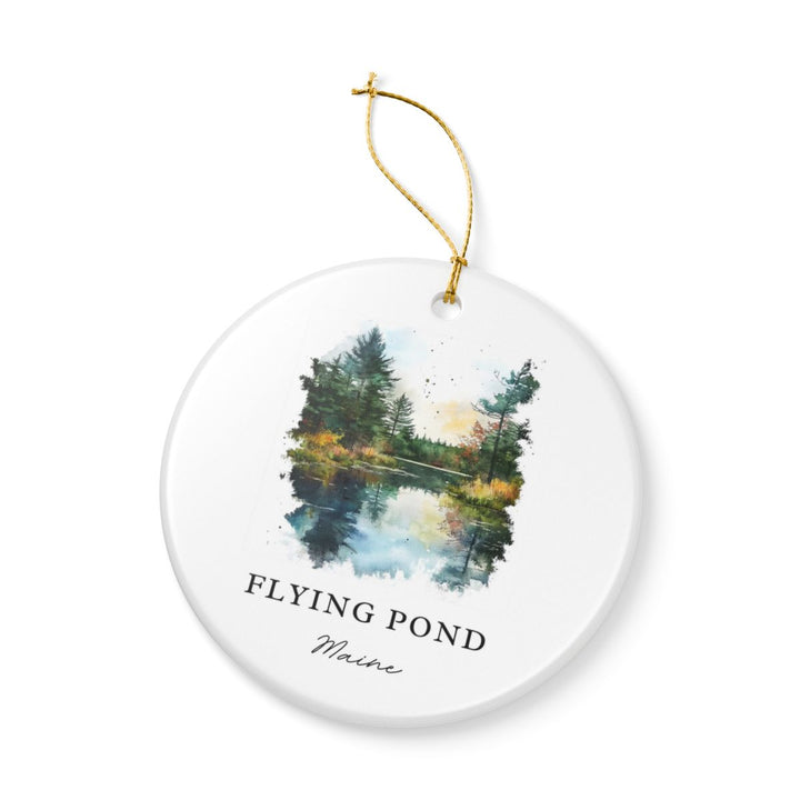 Flying Pond Vienna Maine Ornament: Unique Flying Pond Vienna Souvenir, Flying Pond Vienna Maine Xmas Decor, and Authentic Flying Pond Vienna Gift
