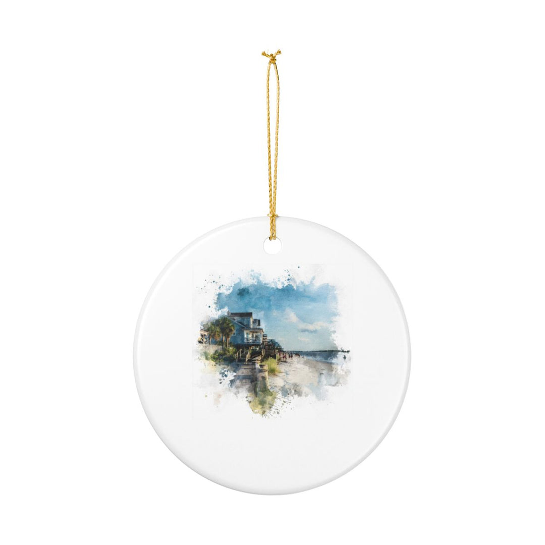 Folly Beach South Carolina Ornament: Unique Folly Beach Souvenir, Folly Beach South Carolina Xmas Decor, and Authentic Folly Beach Gift