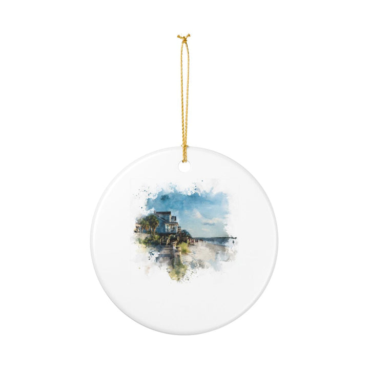 Folly Beach South Carolina Ornament: Unique Folly Beach Souvenir, Folly Beach South Carolina Xmas Decor, and Authentic Folly Beach Gift
