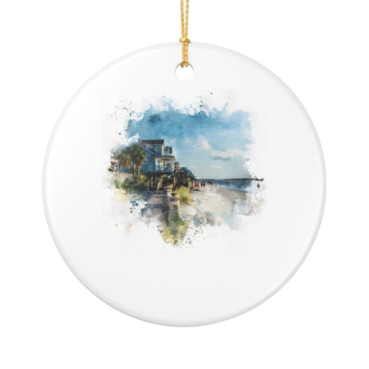 Folly Beach South Carolina Ornament: Unique Folly Beach Souvenir, Folly Beach South Carolina Xmas Decor, and Authentic Folly Beach Gift