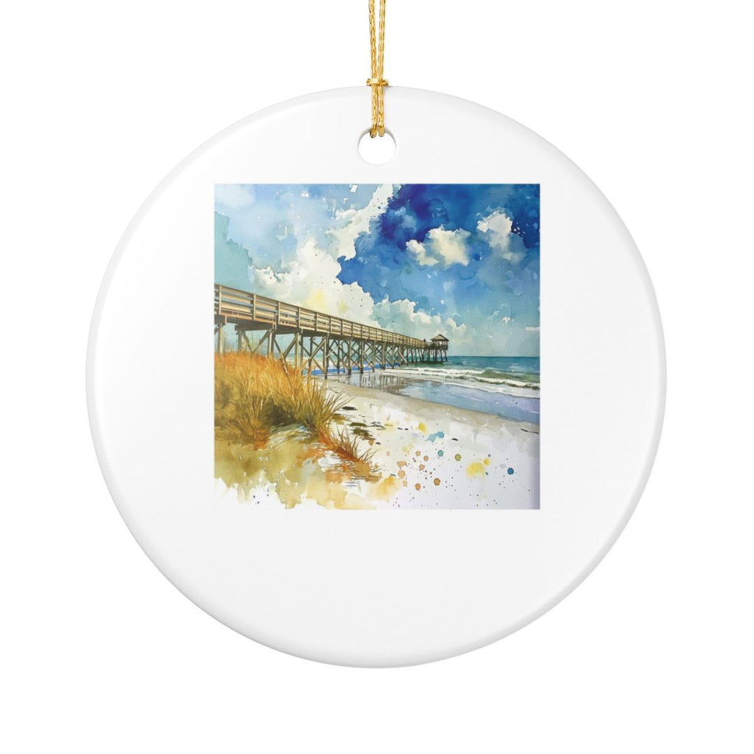 Folly Beach South Carolina Ornament: Unique Folly Beach Souvenir, Folly Beach South Carolina Xmas Decor, and Authentic Folly Beach Gift