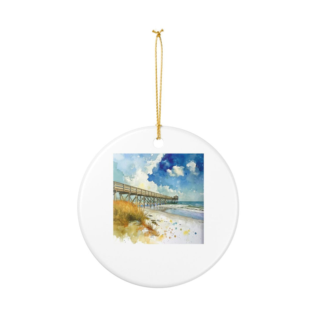 Folly Beach South Carolina Ornament: Unique Folly Beach Souvenir, Folly Beach South Carolina Xmas Decor, and Authentic Folly Beach Gift